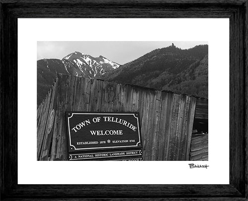HISTORICAL LANDMARK ~ TELLURIDE ~ TOWN ~ 3:4