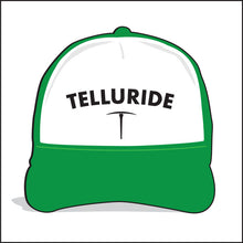 Load image into Gallery viewer, TELLURIDE ~ TOWN ARC ~ MINING PICK AXE ~ GRAPHIC HAT