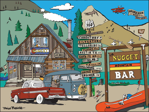 THE NUGGET MOUNTAIN BAR ~ NORTH COUNTY ~ HWY 550 ~ 16x20