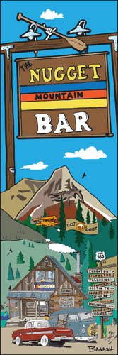 THE NUGGET MOUNTAIN BAR ~ DURANGO ~ HWY 550 ~ 8x24