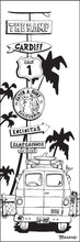 Load image into Gallery viewer, THE RAMP ~ SURF ~ CARDIFF BY THE SEA ~ SIGN POST ~ '68 REEF VAN ~ 1:3