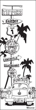 Load image into Gallery viewer, TIPPERS ~ SURF ~ CARDIFF BY THE SEA ~ SIGN POST ~ 1:3