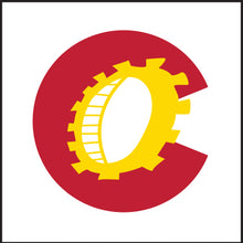 Load image into Gallery viewer, TRAIL TIRE ~ YOLK ~ DURANGO ~ COLORADO LOGO ~ 1:1