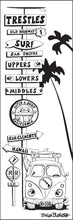 Load image into Gallery viewer, TRESTLES ~ SAN ONOFRE ~ SURF ~ SIGN POST ~ SURF BUS ~ 1:3