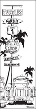 Load image into Gallery viewer, TURTLES ~ SURF ~ CARDIFF BY THE SEA ~ SIGN POST ~ 1:3