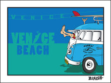 Load image into Gallery viewer, VENICE BEACH ~ GREM 10 ~ SURF BUS ~ TOWN STREET SIGN ~ 3:4
