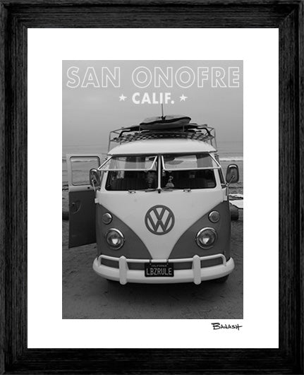 SAN ONOFRE CALIF. ~ CALIF. STYLE ~ VW SURF BUS GRILL ~ 3:4
