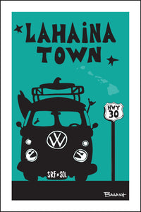 LAHAINA TOWN ~ SURF BUS GRILL ~ SEAFOAM ~ 2:3