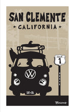 Load image into Gallery viewer, SAN CLEMENTE ~ SURF BUS GRILL ~ HWY 1 ~ PIER ~ 2:3