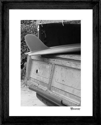 SAN ONOFRE ~ VW SURF TRUCK BUS ~ TAIL FIN ~ 3:4