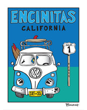 Load image into Gallery viewer, ENCINITAS ~ VW SURF BUS GRILL ~ 16x20