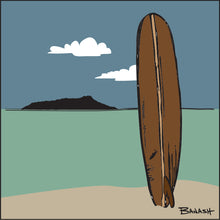 Load image into Gallery viewer, WAIKIKI BEACH ~ LE'AHI ~ VINTAGE LONGBOARD ~ 1:1