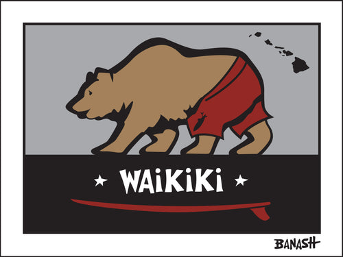 WAIKIKI ~ SURF BEAR ~ 3:4