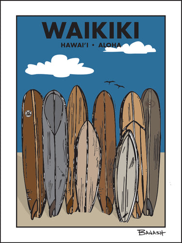WAIKIKI ~ TOWN ~ SURF QUIVER ~ 3:4