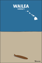 Load image into Gallery viewer, WAILEA ~ MAUI ~ HAWAI'I ~ LONGBOARD ~ SAND ~ INDIGO SKY ~ 2:3