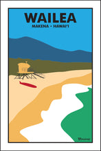 Load image into Gallery viewer, WAILEA ~ MAKENA STATE PARK ~ BIG BEACH ~ TOWER ~ SURFBOARD ~ 2:3