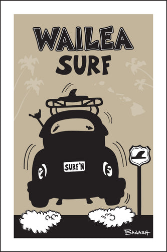 WAILEA ~ SURF ~ SURF BUG TAIL ~ AIR ~ BLACK N TAN ~ 2:3