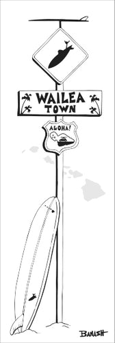 WAILEA TOWN ~ SURF XING ~ LONGBOARD ~ 1:3