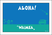 Load image into Gallery viewer, WAIMEA TOWN ~ KAUA'I ~ ALOHA ~ SURF BUS ~ SEAFOAM ~ 2:3