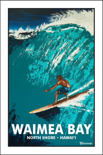 WAIMEA BAY ~ NORTH SHORE ~ HAWAI'I ~ RIGHT FACE ~ 12x18