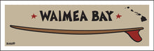 Load image into Gallery viewer, WAIMEA BAY ~ RED FIN ~ SURFBOARD ~ 1:3