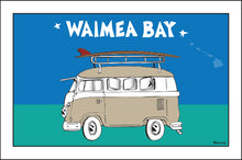 Load image into Gallery viewer, WAIMEA BAY ~ O'AHU ~ SURF BUS ~ SEAFOAM ~ 2:3