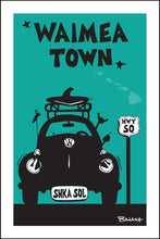 Load image into Gallery viewer, WAIMEA TOWN ~ KAUA'I ~ SURF BUG GRILL ~ SEAFOAM ~ 2:3