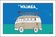Load image into Gallery viewer, WAIMEA TOWN ~ KAUA'I ~ SURF BUS ~ SEAFOAM ~ 2:3