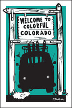 Load image into Gallery viewer, COLORADO ~ WELCOME SIGN ~ SKI BUS TAIL ~ AIR ~ 2:3