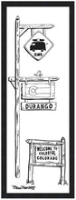 Load image into Gallery viewer, DURANGO ~ WELCOME TO COLORADO SIGN ~ KAYAK BUS XING