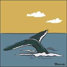 Load image into Gallery viewer, WHALE TAIL ~ MAUI ~ HAWAI'I ~ INDIGO ~ 1:1