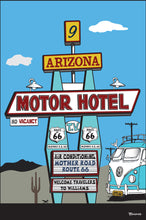 Load image into Gallery viewer, WILLIAMS ~ ROUTE 66 ~ MOTOR HOTEL ~ 12x18