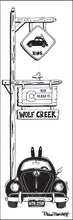 Load image into Gallery viewer, WOLF CREEK ~ SKI BUG XING ~ SIGN POST