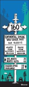 WOLF CREEK PASS ~ HWY 160 ~ SKI A FRAME HUT ~ MOUNTAIN SLOPES ~ 1:3