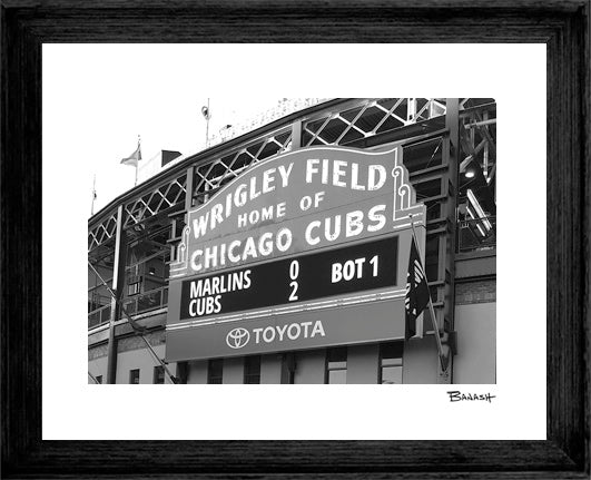 WRIGLEY FIELD ~ MARQUEE ~ CHICAGO ~ 3:4
