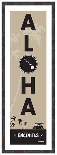 ENCINITAS ~ ALOHA ~ 8x24
