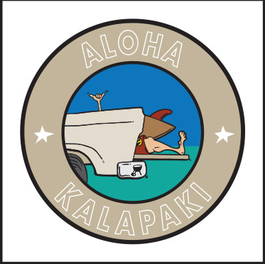 ALOHA ~ KALAPAKI BEACH ~ 6x6