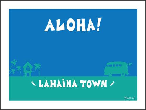 LAHAINA TOWN ~ ALOHA ~ 16x20