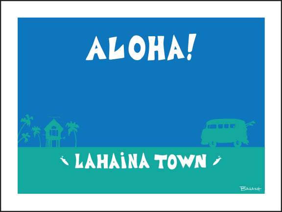 LAHAINA TOWN ~ ALOHA ~ 16x20