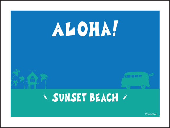 SUNSET BEACH ~ ALOHA ~ 16x20
