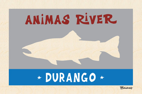 DURANGO ~ ANIMAS RIVER TROUT ~ 8x12