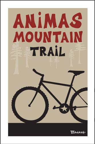 ANIMAS MOUNTAIN TRAIL ~ MOUNTAIN BIKE ~ PINES ~ 12x18