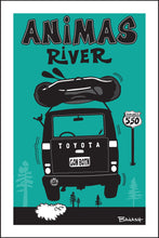 Load image into Gallery viewer, ANIMAS RIVER ~ RAFT LAND CRUISER TAIL AIR ~ 12x18