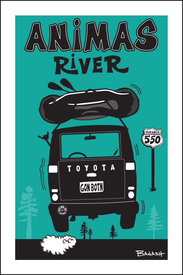 ANIMAS RIVER ~ RAFT LAND CRUISER TAIL AIR ~ 12x18