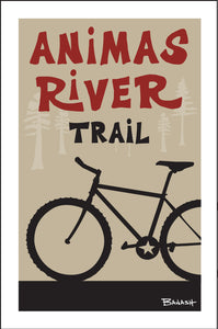 ANIMAS RIVER TRAIL ~ MOUNTAIN BIKE ~ PINES ~ 12x18