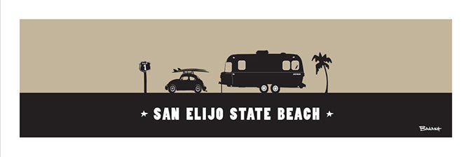 SAN ELIJO STATE BEACH ~ SURF BUG ~ AIRSTREAM ~ 8x24