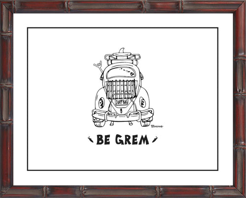 OAHU ~ CATCH A LINE ~ BE GREM BUG ~11x14