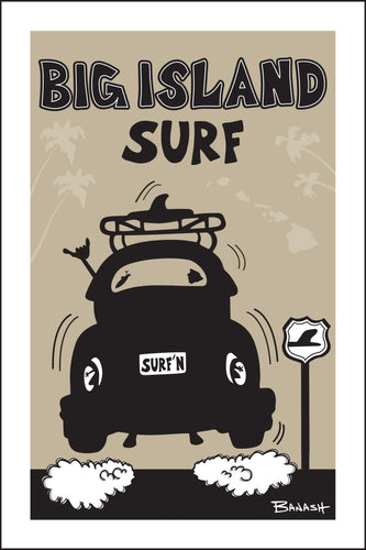 BIG ISLAND SURF ~ SURF BUG TAIL AIR ~ 12x18