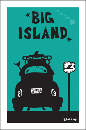 BIG ISLAND ~ SURF BUG TAIL ~ 12x18