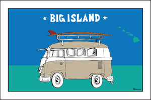 BIG ISLAND ~ SURF BUS ~ 12x18